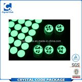 Die Cut Printed Glow in Dark Fluorescent Sticker Label