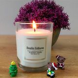 Natural Scented Crystal Stright Soy Wax Glass Jar Candle