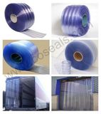 Ribbed Crystal Flexible PVC Strip Door in Roll