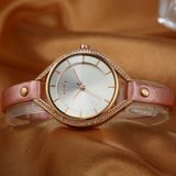 OEM ODM Customized Leather Strap Quarts Gift Ladies' Watch Factory Manufacturer (WY-001H)