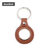 PU Key Chain (Round, Brown) (YA106-BR)