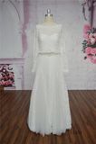 Long Sleeve A-Line Wedding Dress Lace