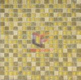 Marble and Cracked Glass Mixed Mosaic Tile (CS102)