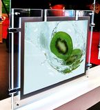 Finger Curved Change Posters Acrylic LED Light Box Display (CDH02-A3L-11)