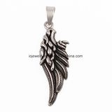 Unique Biker Skull with Wings Mens Pendant