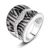 Creative Jewelry X-Mas Gift Wholesale Enamel Finger Ring with Austrial Crystal