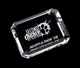 Beveled Crystal Rectangle Paperweight