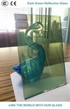 5mm F Green Dark Green  Reflective Glass with Ce & ISO9001 for Glass Window