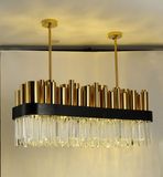 Modern LED Metal Crystal Big Lighting Chandelier for Hotel