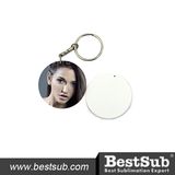 Bestsub 39mm Round Plastic Promotional Printed Sublimation Keychain (PYA39)