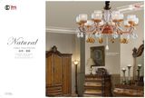 Nordic Golden Zinc Alloy Simple Chandelier Light