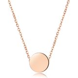 Stainless Steel Jewelry Fashion Couples Gold Letter Pendant Necklace