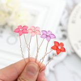 Flower Crystal Rhinestone Hairpins Clips Hair