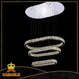 Hotel Modern Crystal Stainless Steel LED Pendant Light (KA10111-920)