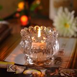 Shaped Votive Glass Candle Holder