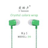 Wired Selling Design MP3 in-Ear Earphone Custom-Made in China