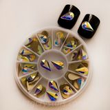 Nail Gemstones Teardrop Crystal Stones Gems Flatback Rhinestones for Nail Art