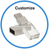 Custom Logo Crystal USB Flash Drive