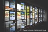 Crystal Window Display Poster Holder for Real Estate Agent