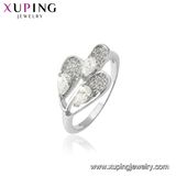 12118 Fashion Xuping Simple Rhodium No Stone Jewelry Finger Ring