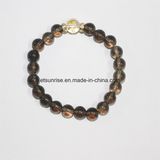 Fashion Natural Smoky Quartz Crystal Bracelet Bangles Jewelry