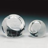 Cut Globe Crystal Paperweight Award