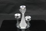 Glass Angel with Candle Holder