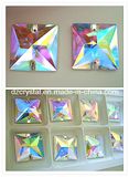 Square Crystal Ab Flat Back Clothing Garment Rhinestone (DZ-3068)