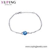 Latest Design Fashion Jewellery Crystals From Swarovski Charm Bracelet in Flower Shape