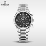 Make Custom All Stainless Steel Black Luxury Watches Men72162