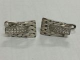 Diamond Cut Fashion 925 Silver Earring