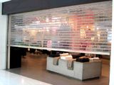 Coiling Security Automatic Grilles Transparent Plastic Strip Curtain Roller Door (Hz-TD019)