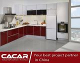 Schultz Red Classic Crystal Melamine Board Style Kitchen Cabinet (CA12-13)