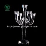 Crystal Candle Holder with Five Posts by SGS