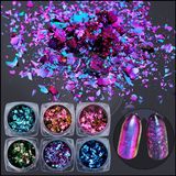 Chameleon Holo Glass Laser Irregular 3D Nail Art DIY Flakes