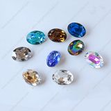 K9 Small Oval Loose Gemstone for DIY Ornament, Matt Beads