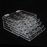 Drawer Type Acrylic Eyelash Case Holder for 45 Pairs
