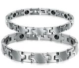 Healthy Magnetic Bracelets & Bangles Stainless Steel Jewelry for Men Women Couple Bracelet