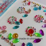 Flower Shape Acrylic Rhinestone Diamond Sticker for Cell Phone