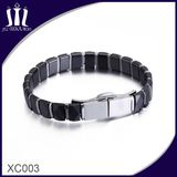 Black Faceted Ceramic Bracelet