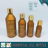 Colored European Glass Essential Oil Bottle with Gold Cap
