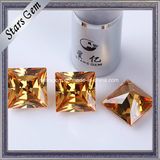 High Quality Princess Cut 20X20mm Cubic Zirconia Loose Gemstone