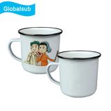 OEM New Style White Mini Enamel Mug for Sublimation Printing