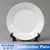 Sublimation Printing Blank Ceramic Plates for Promotional Gifts Home Decoration