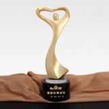 Beautiful Crystal Dancing Trophy Award Laser Etch Glass Block with Ballet Dancer