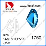 Galactic Shape Aquamarine Glass Sew on Beads for Clothes