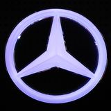 White Acrylic Crystal LED Light Car Logo Sign