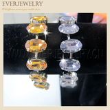 Fancy Stone Acrylic Cup Chain 10X14 Ova