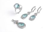 925 Sterling Silver Jewelry Set with CZ