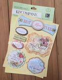 Adhesive 3D Scrapbooking Handmade Paper Die-Cut Craft Glitter Dimensional Stickers